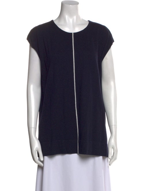 Akris Punto Wool Scoop Neck Top