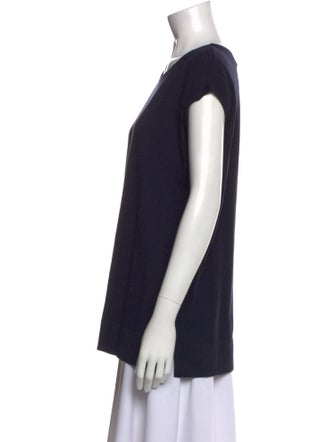 Akris Punto Wool Scoop Neck Top