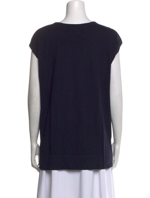 Akris Punto Wool Scoop Neck Top