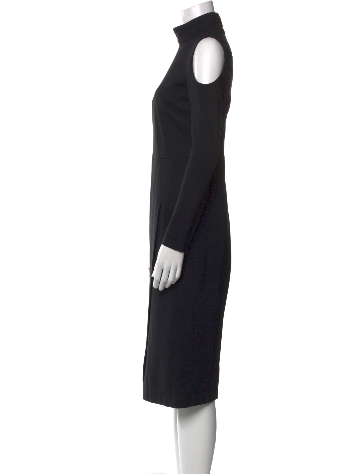 Akris Punto Turtleneck Midi Length Dress