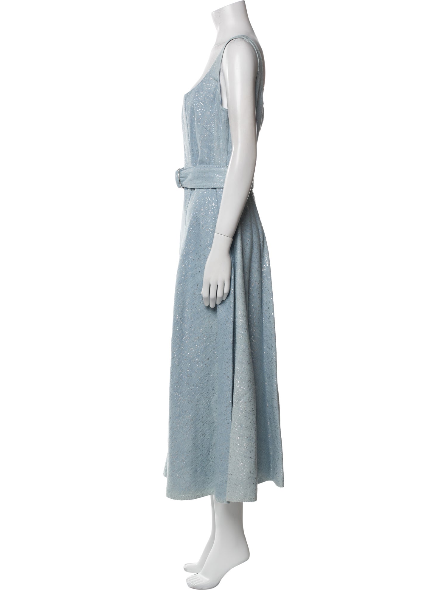 Akris Punto Square Neckline Long Dress