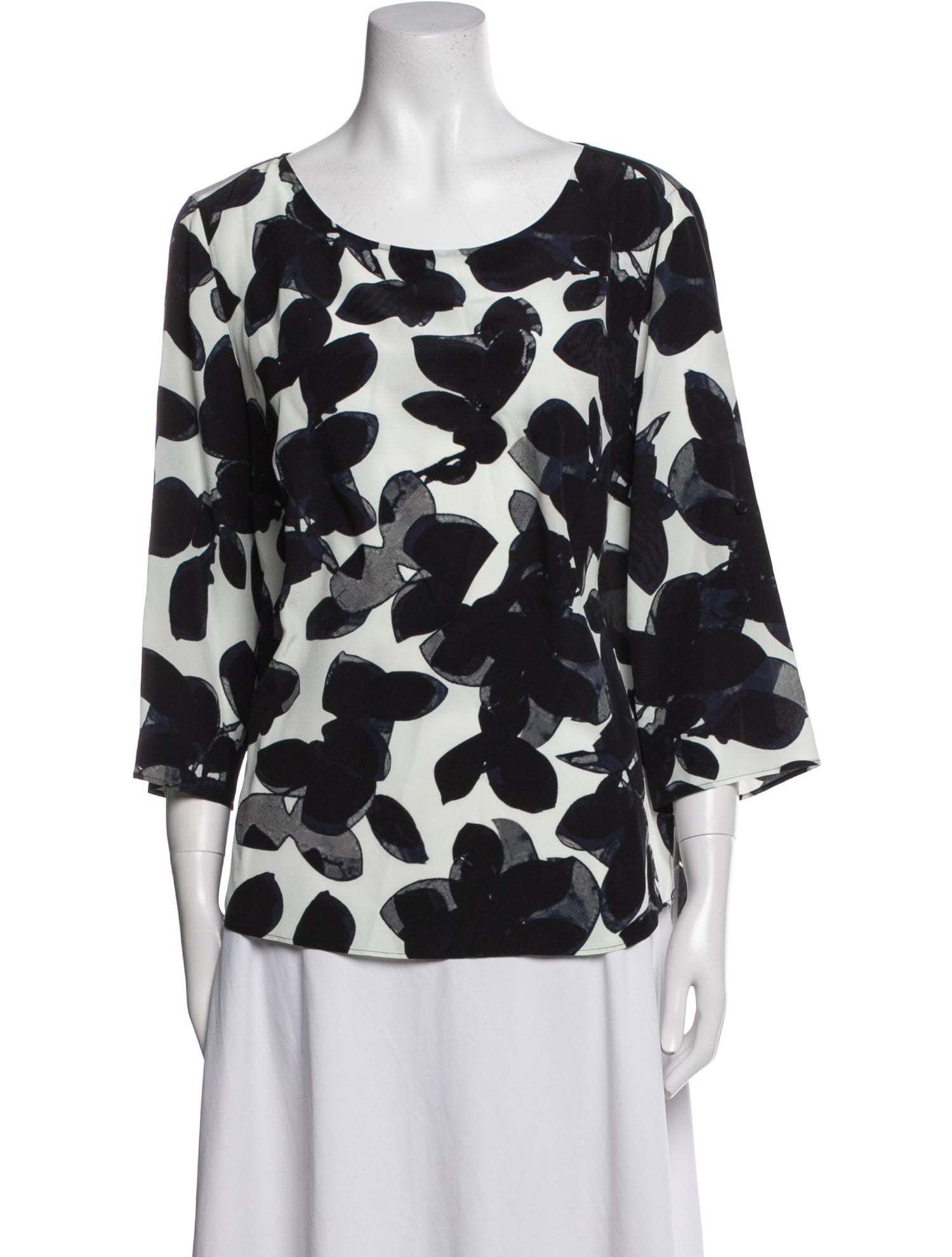 Akris Punto Silk Printed Blouse