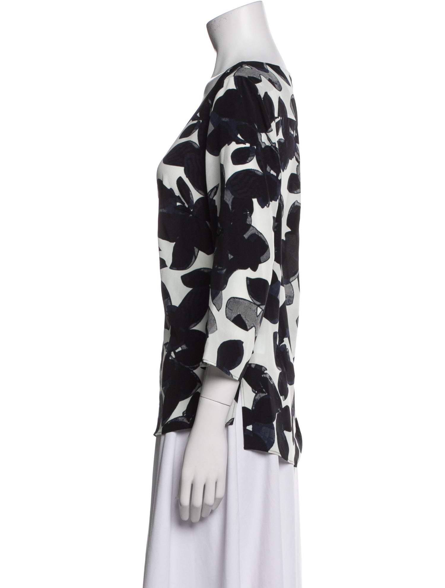 Akris Punto Silk Printed Blouse