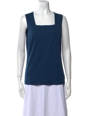 Akris Punto Square Neckline Sleeveless Top