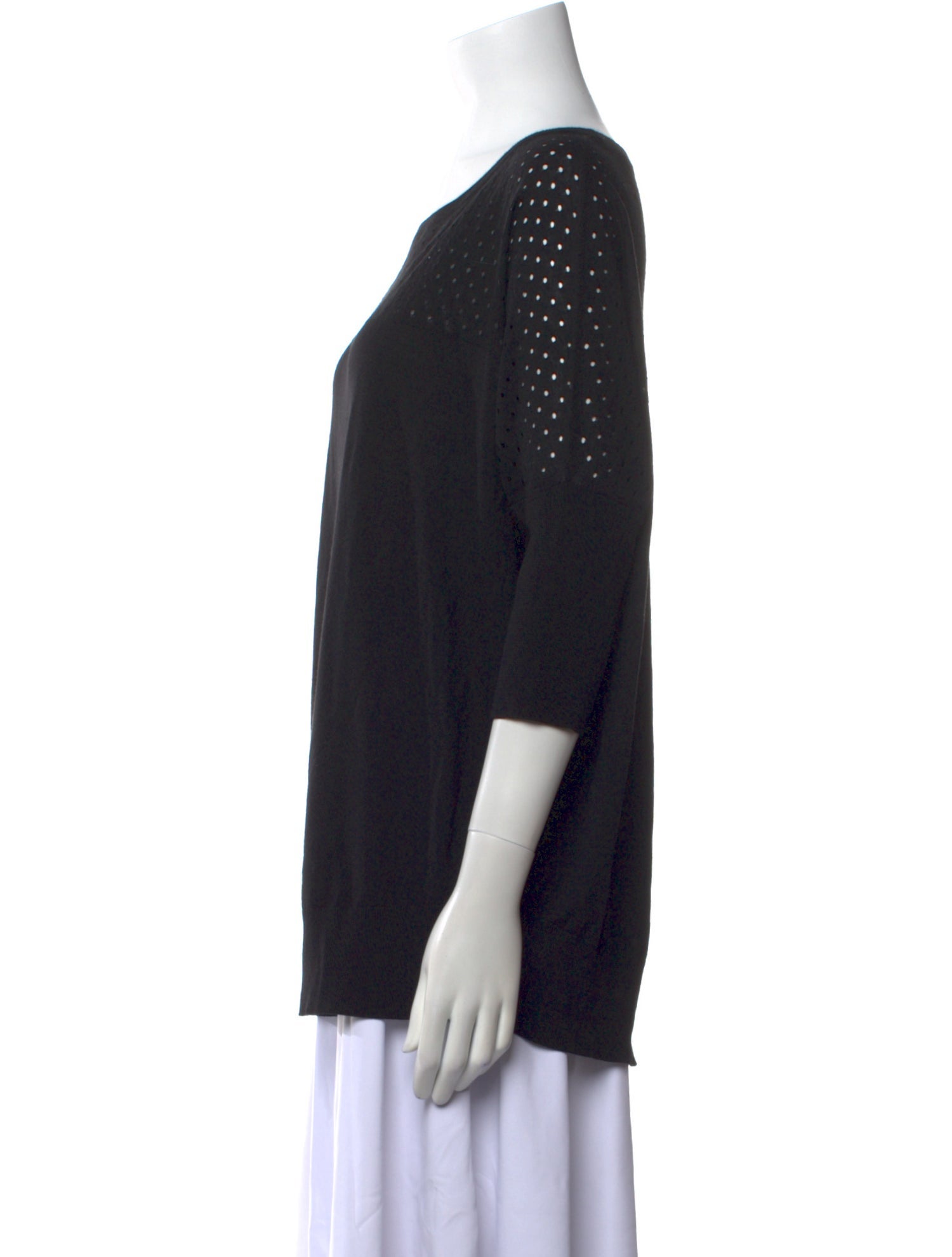 Akris Punto Wool Scoop Neck Sweater