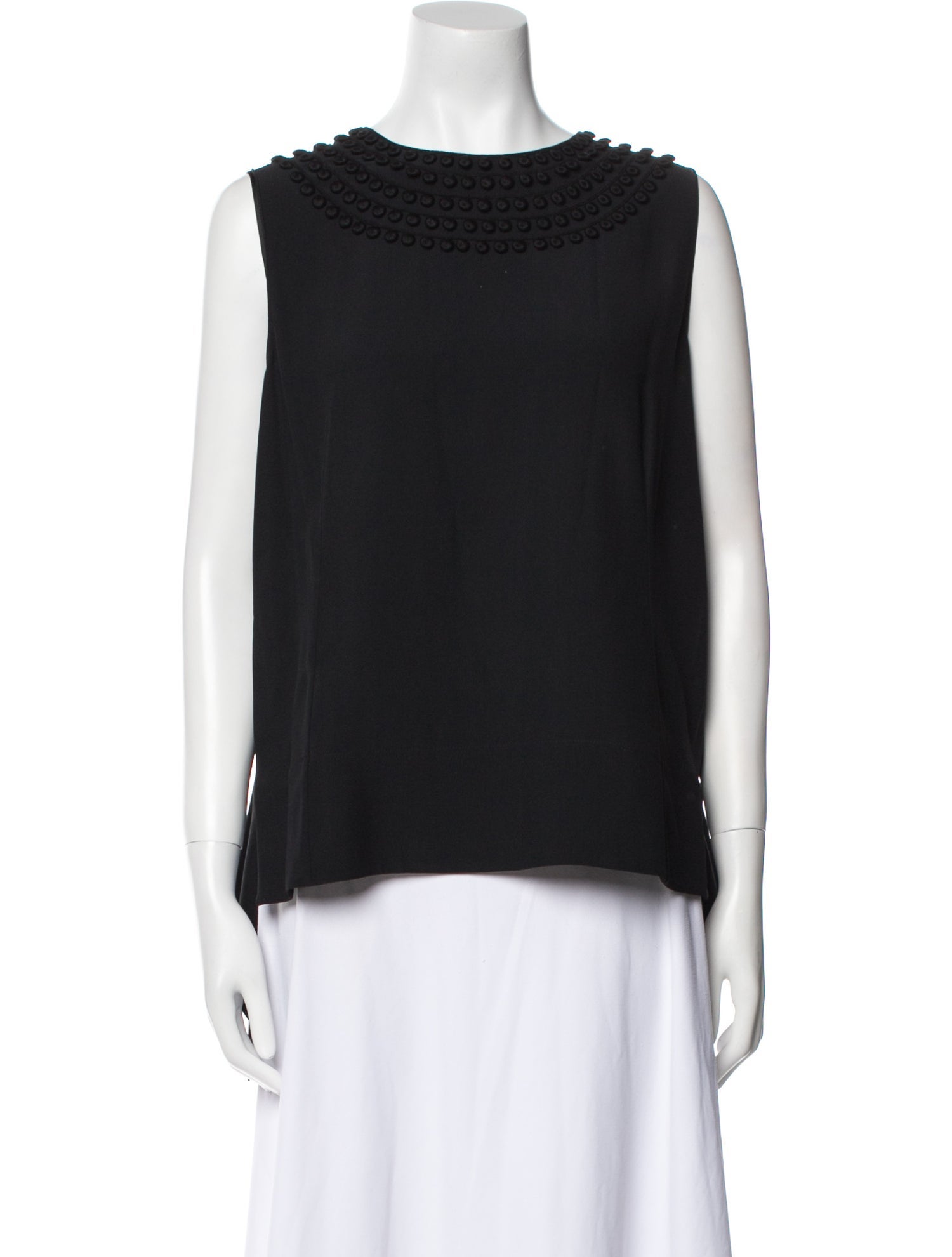 Akris Punto Bateau Neckline Sleeveless Top