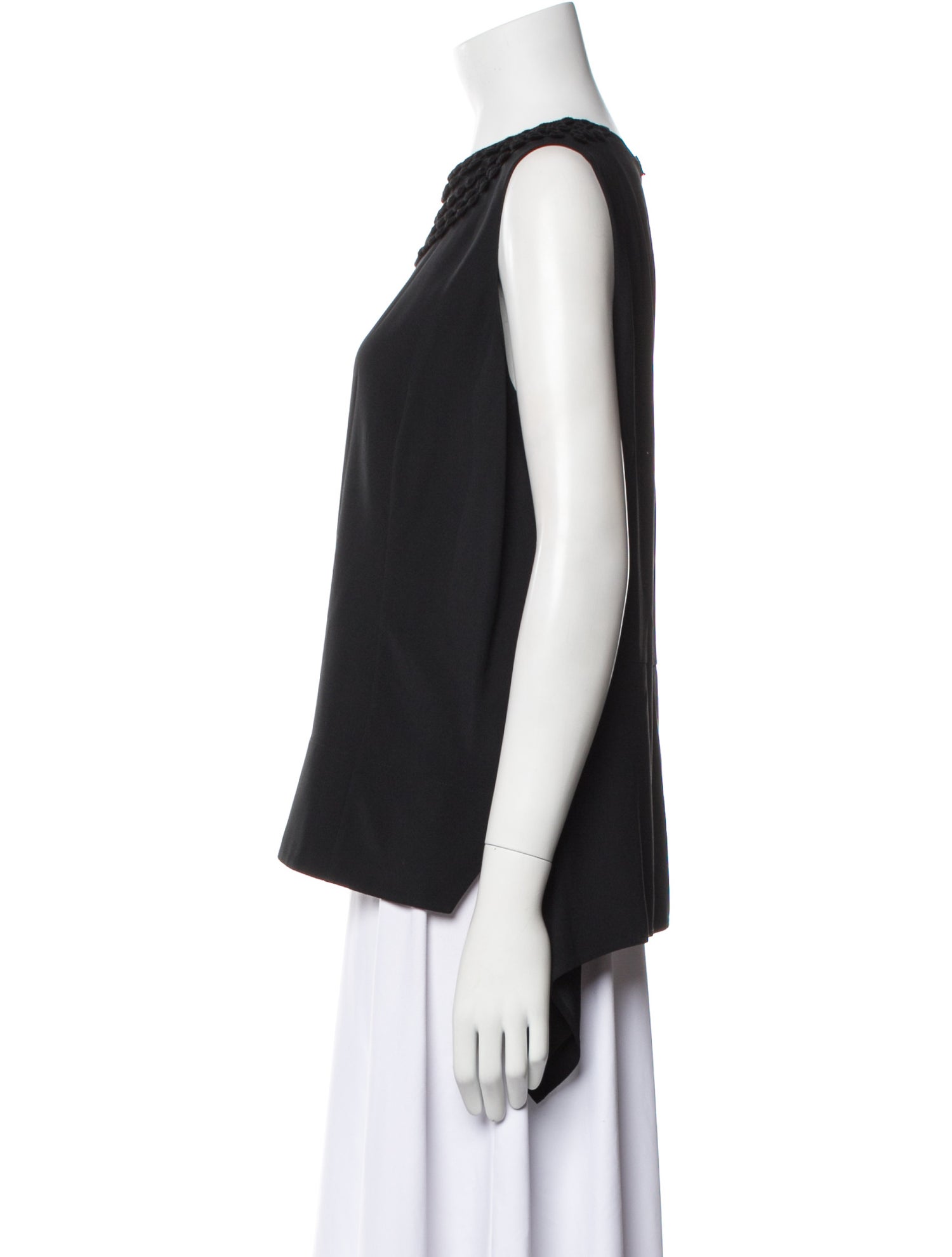 Akris Punto Bateau Neckline Sleeveless Top