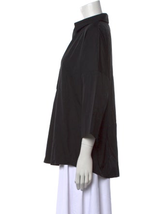 Akris Punto Three-Quarter Sleeve Blouse