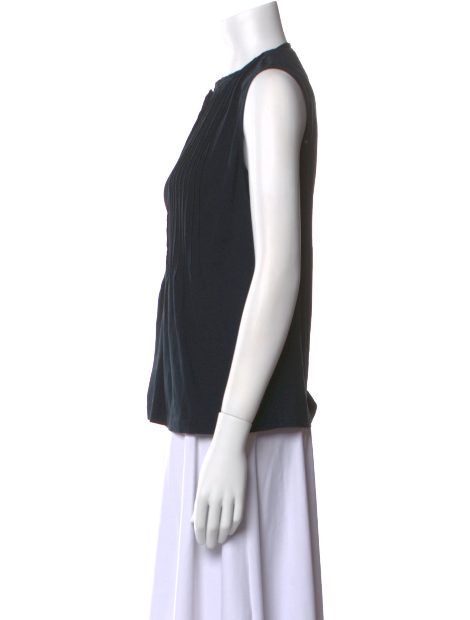 Akris Punto Crew Neck Sleeveless Top