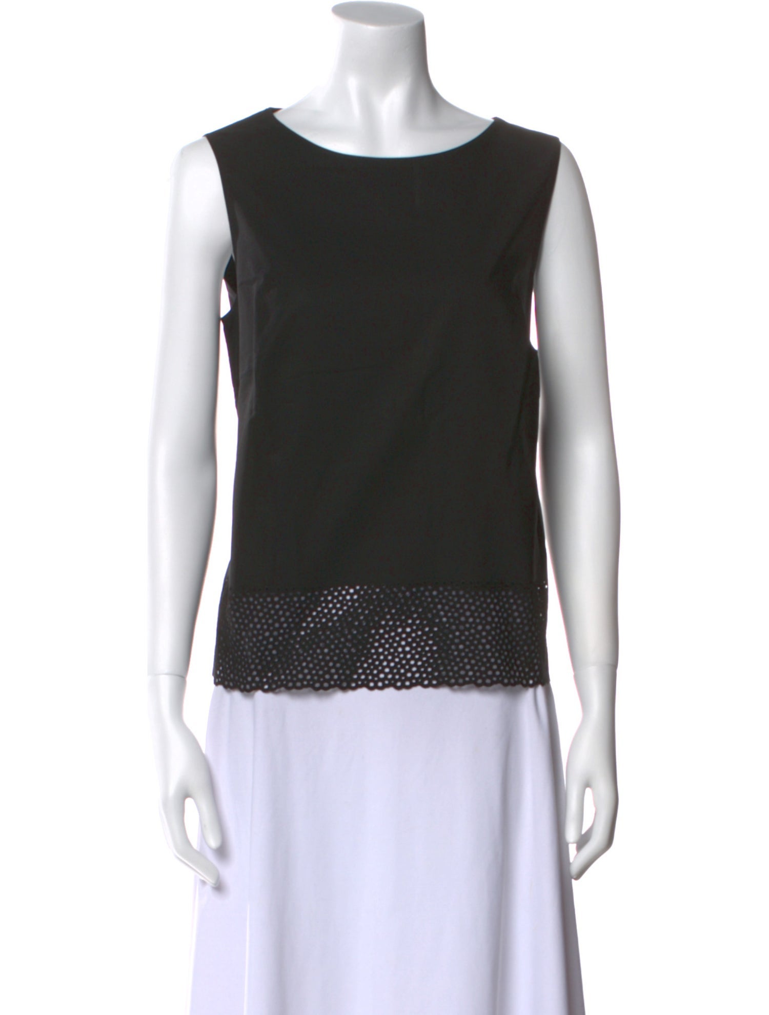 Akris Punto Scoop Neck Sleeveless Top