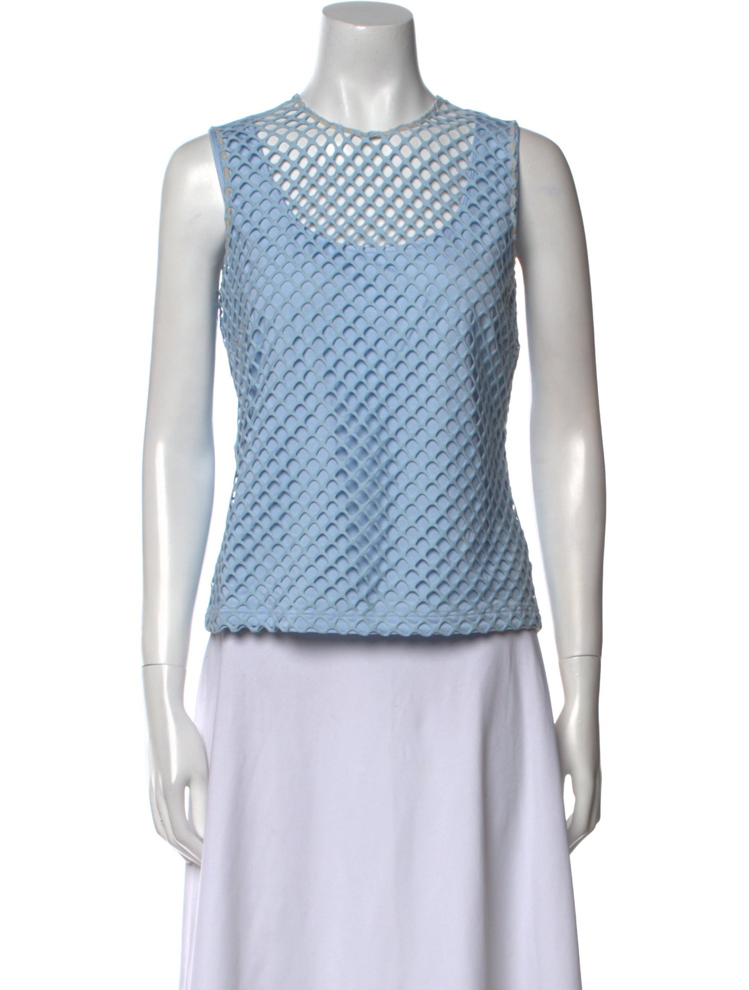 Akris Punto Printed Crew Neck Top