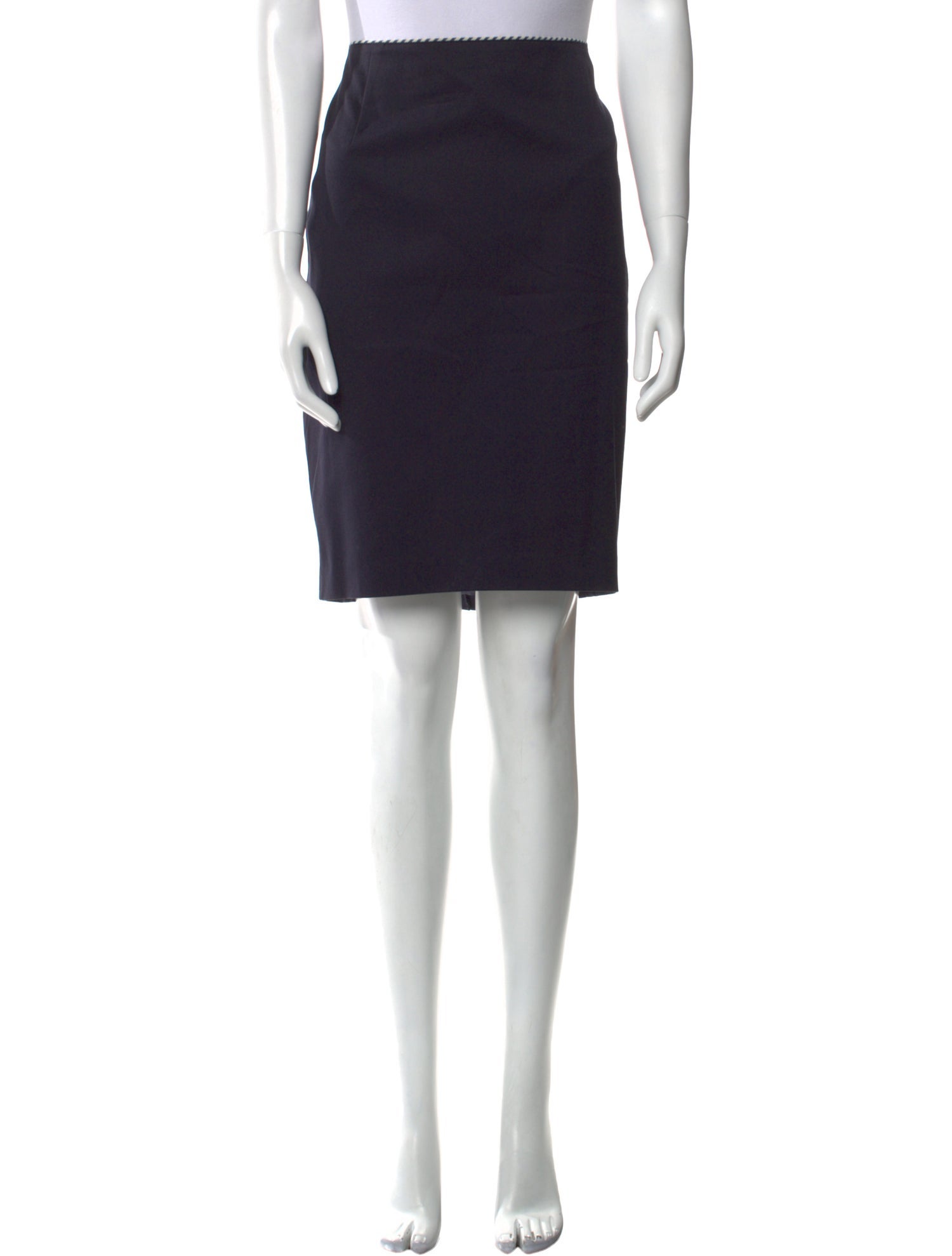 Akris Punto Pleated Accents Knee-Length Skirt