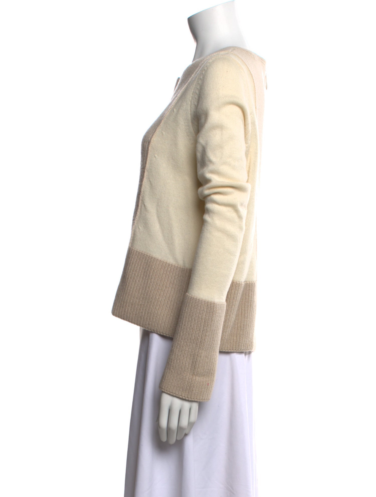 Akris Punto Wool Colorblock Pattern Sweater