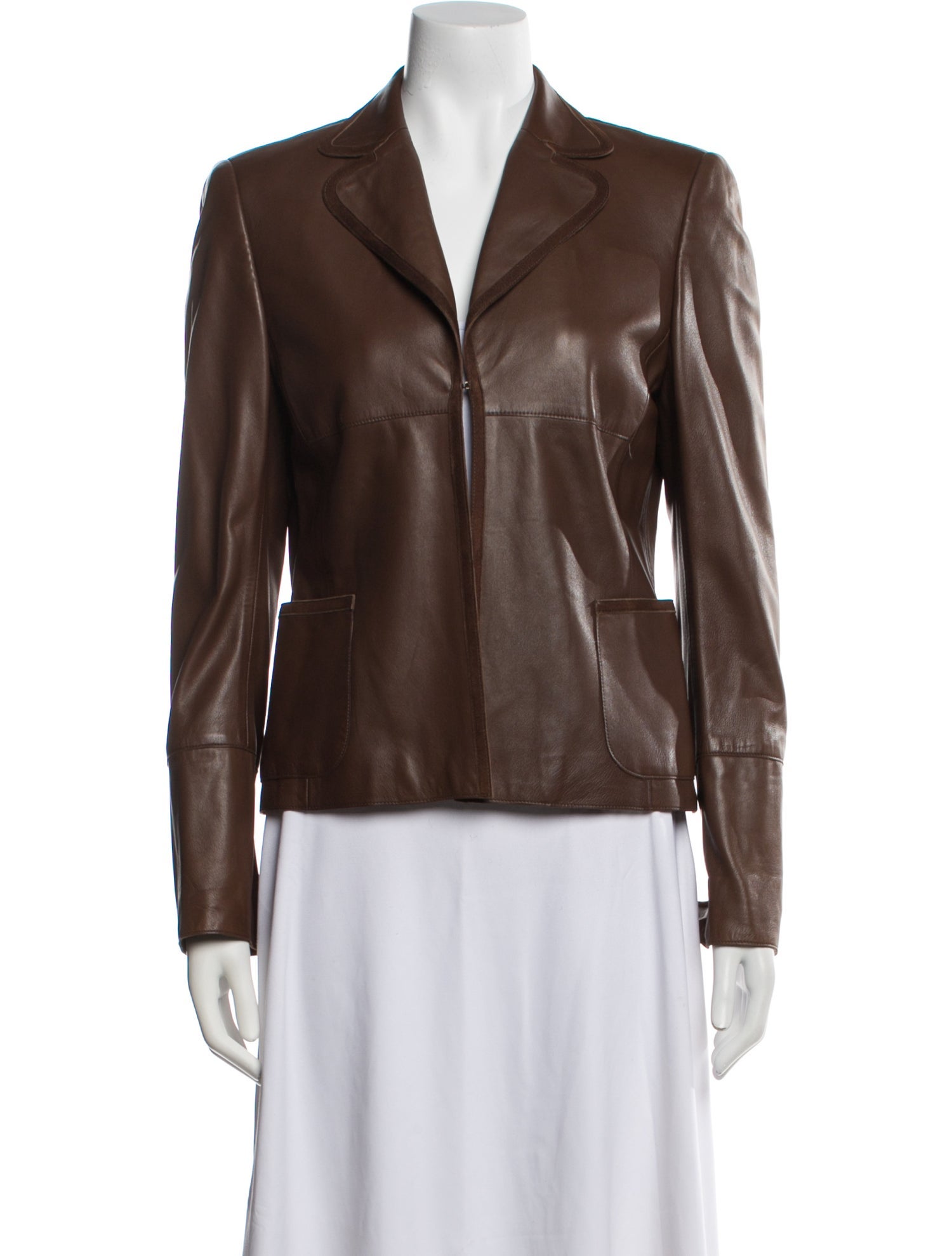 Akris x Bergdorf Goodman Leather Biker Jacket