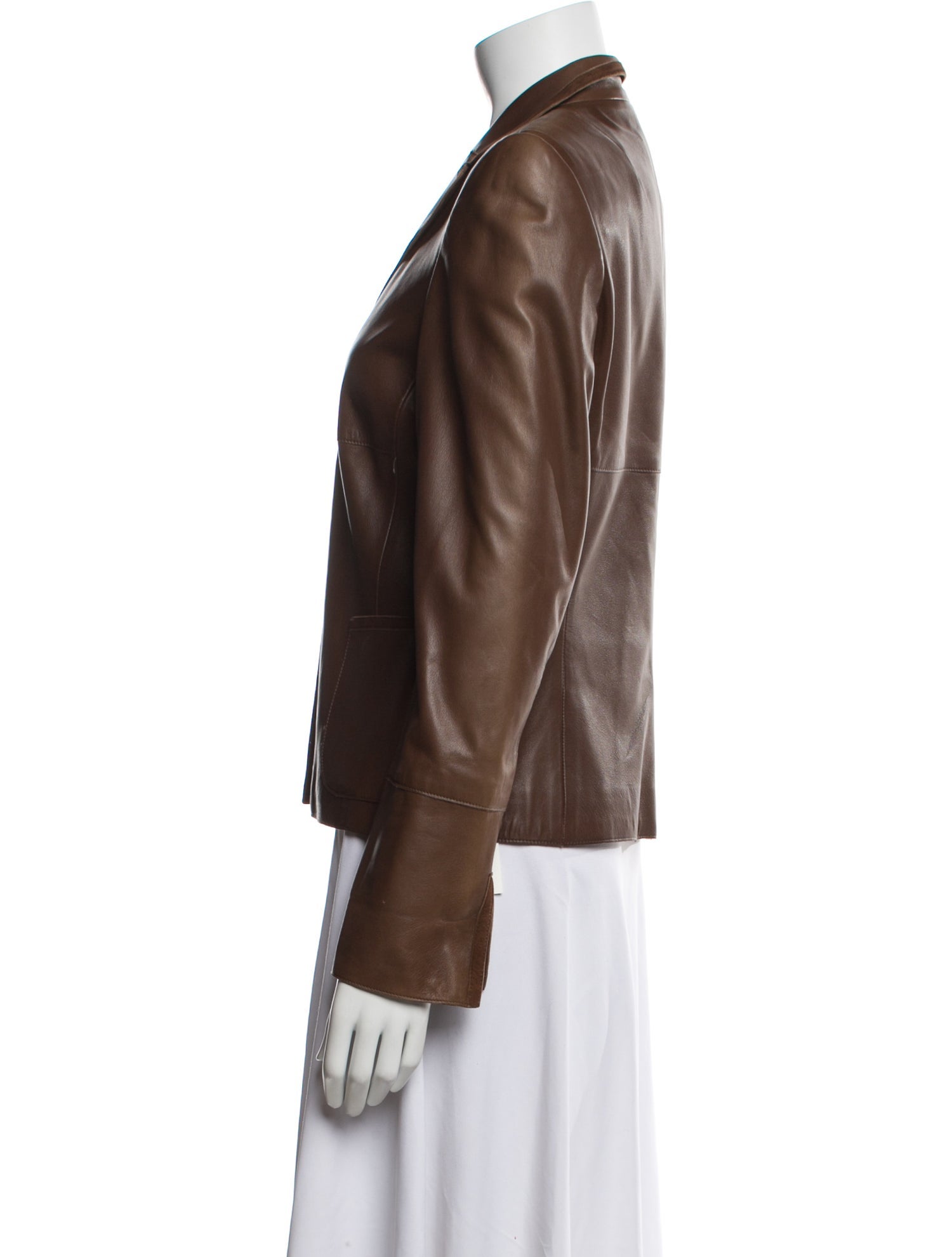 Akris x Bergdorf Goodman Leather Biker Jacket