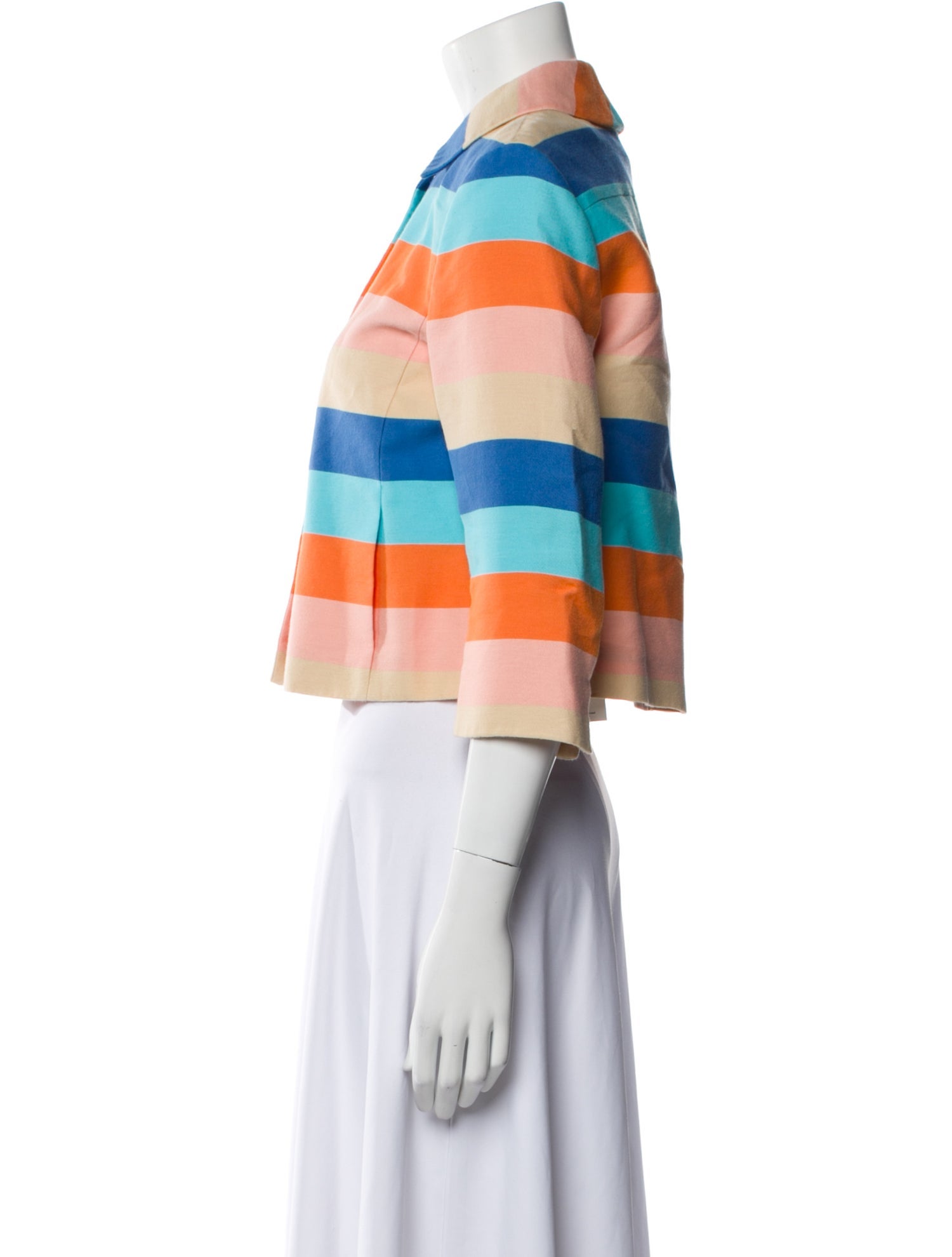 Akris Punto Striped Biker Jacket