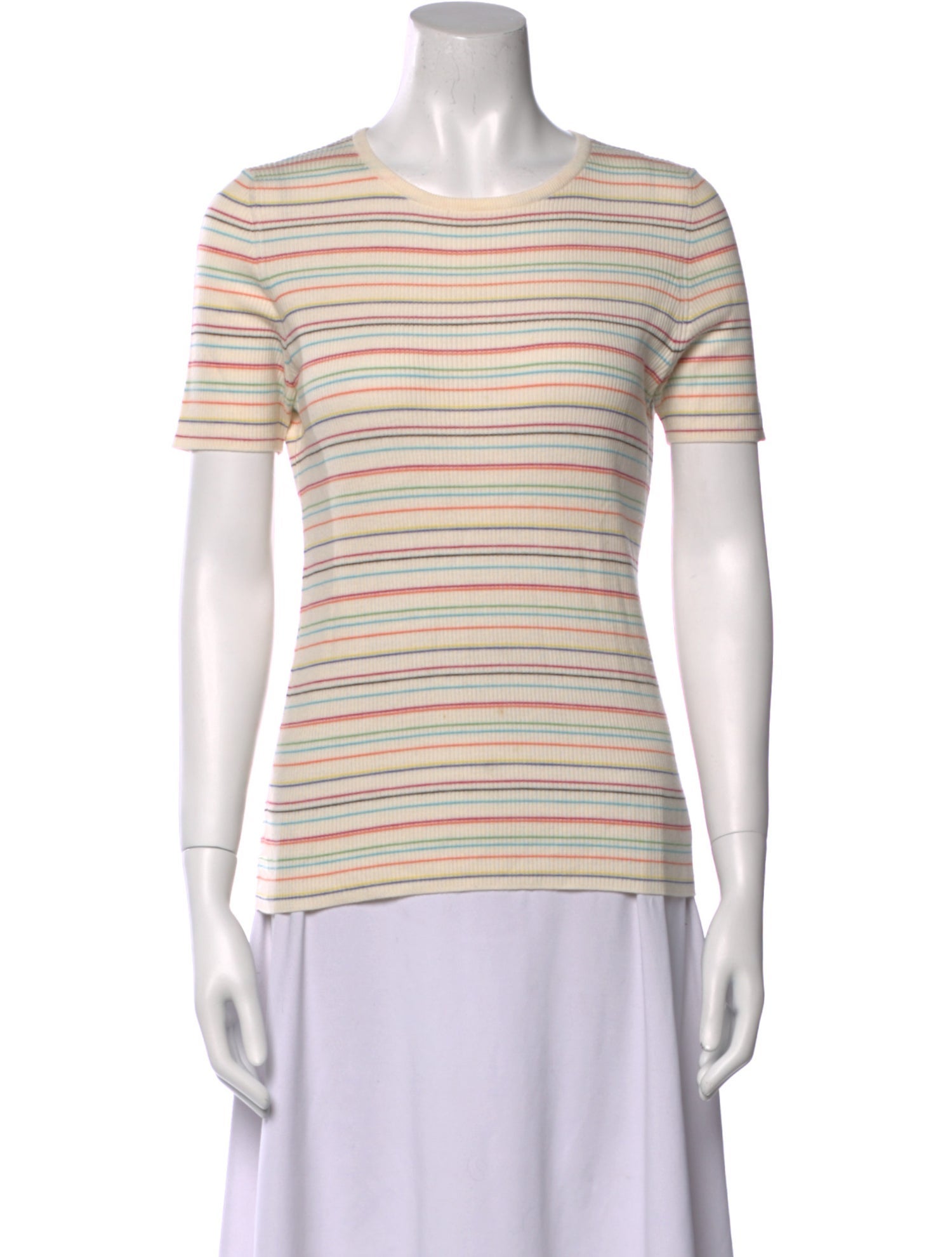 Akris Punto Virgin Wool Striped T-Shirt