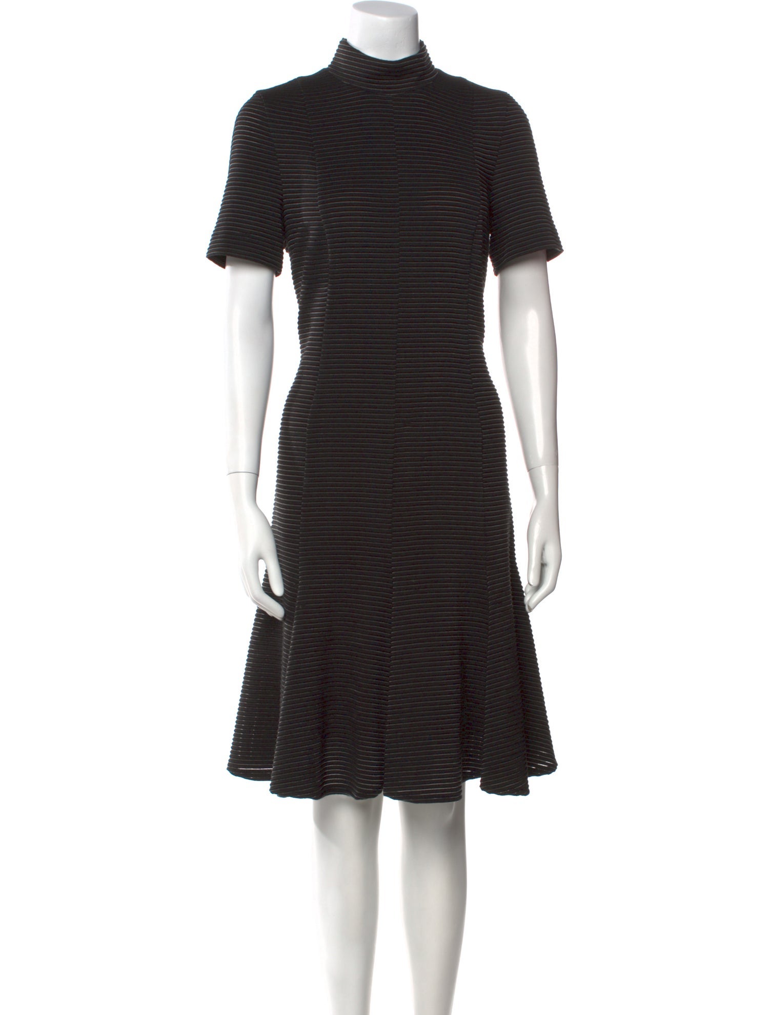 Akris Punto Striped Knee-Length Dress