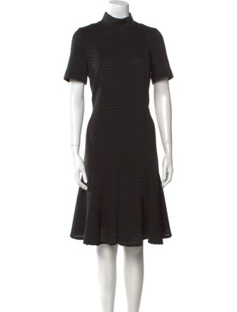 Akris Punto Striped Knee-Length Dress