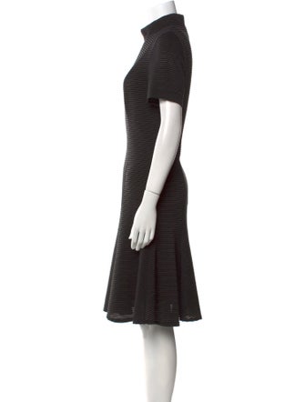 Akris Punto Striped Knee-Length Dress