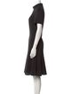 Akris Punto Striped Knee-Length Dress