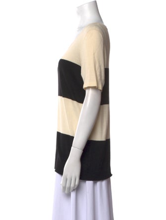 Akris Punto Wool Colorblock Pattern T-Shirt