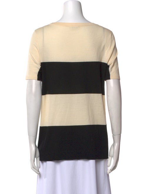 Akris Punto Wool Colorblock Pattern T-Shirt