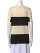 Akris Punto Wool Colorblock Pattern T-Shirt