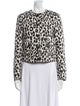 Akris Punto Wool Animal Print Jacket