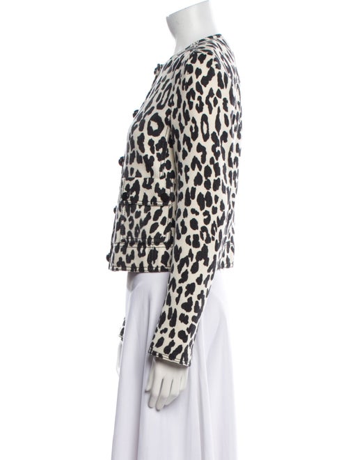 Akris Punto Wool Animal Print Jacket
