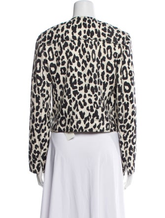 Akris Punto Wool Animal Print Jacket