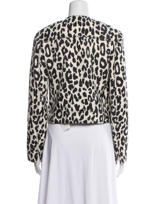 Akris Punto Wool Animal Print Jacket