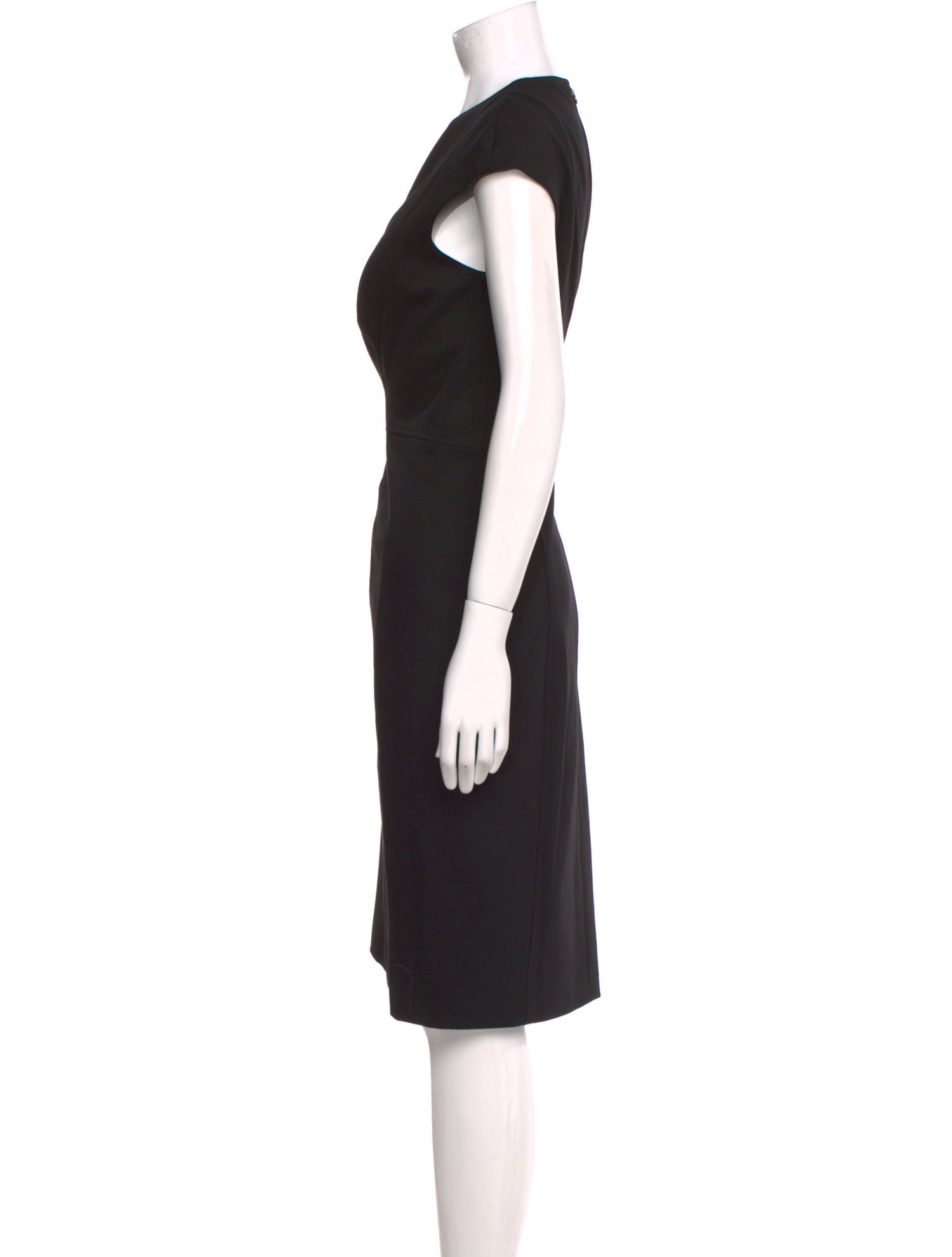 Akris Punto Crew Neck Knee-Length Dress
