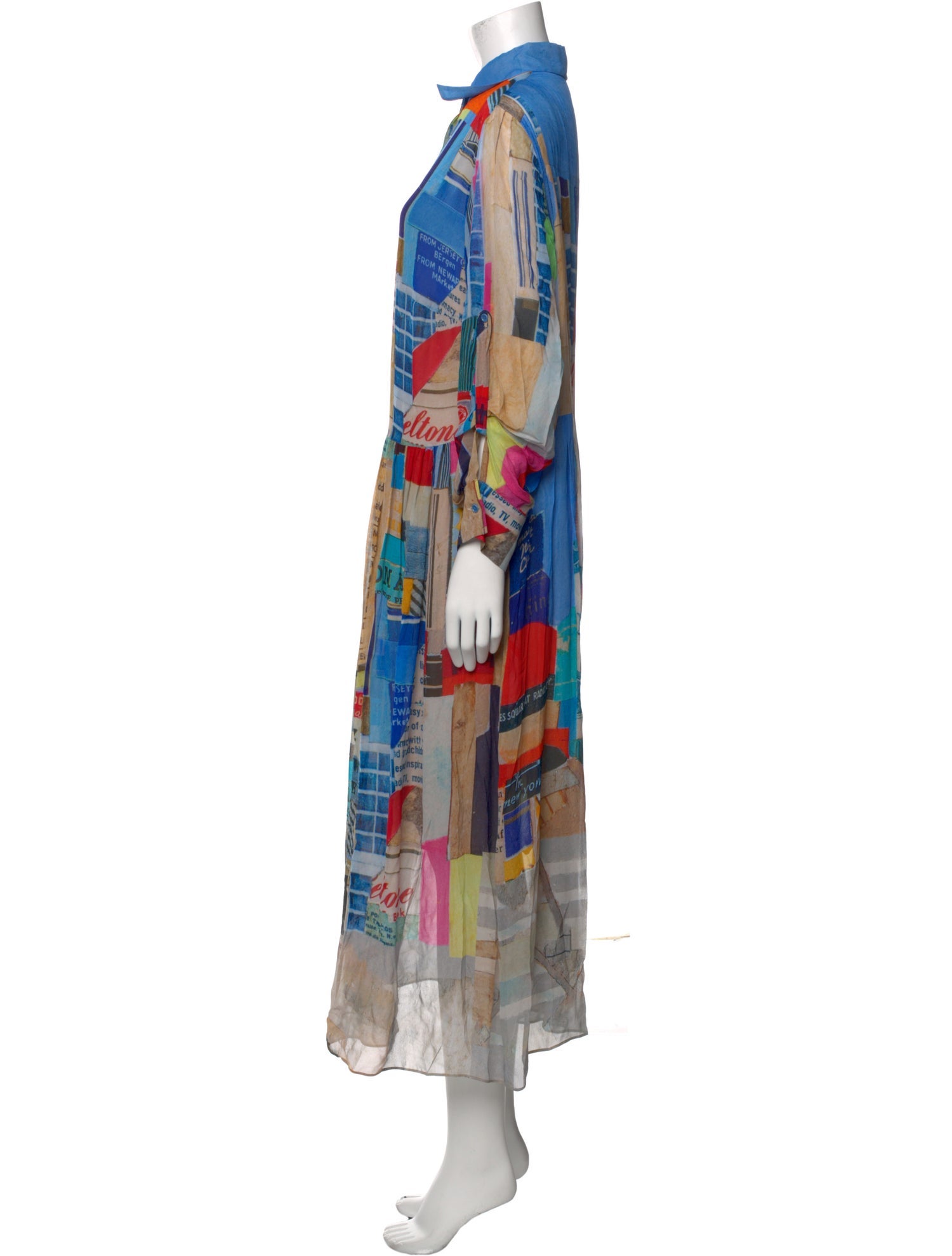 Akris Punto Printed Midi Length Dress