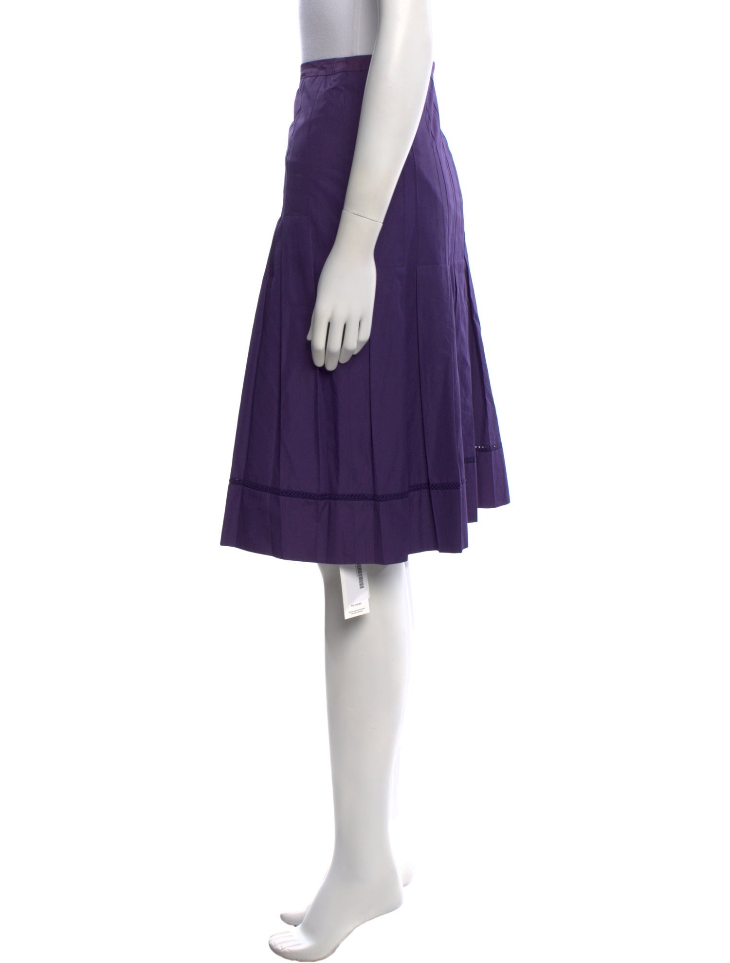 Akris Punto Lasercut Accents Knee-Length Skirt