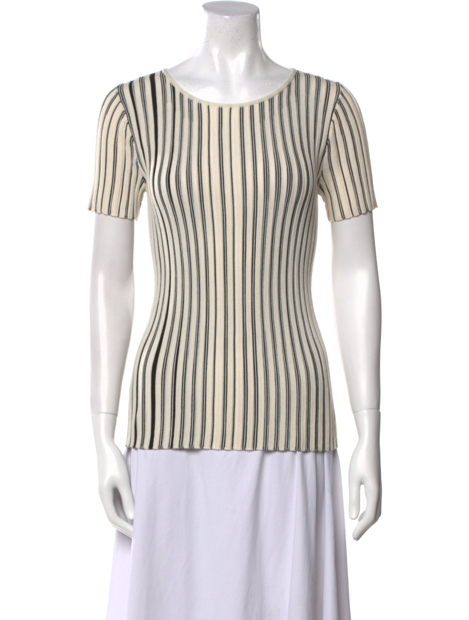 Akris Punto Virgin Wool Striped Sweater