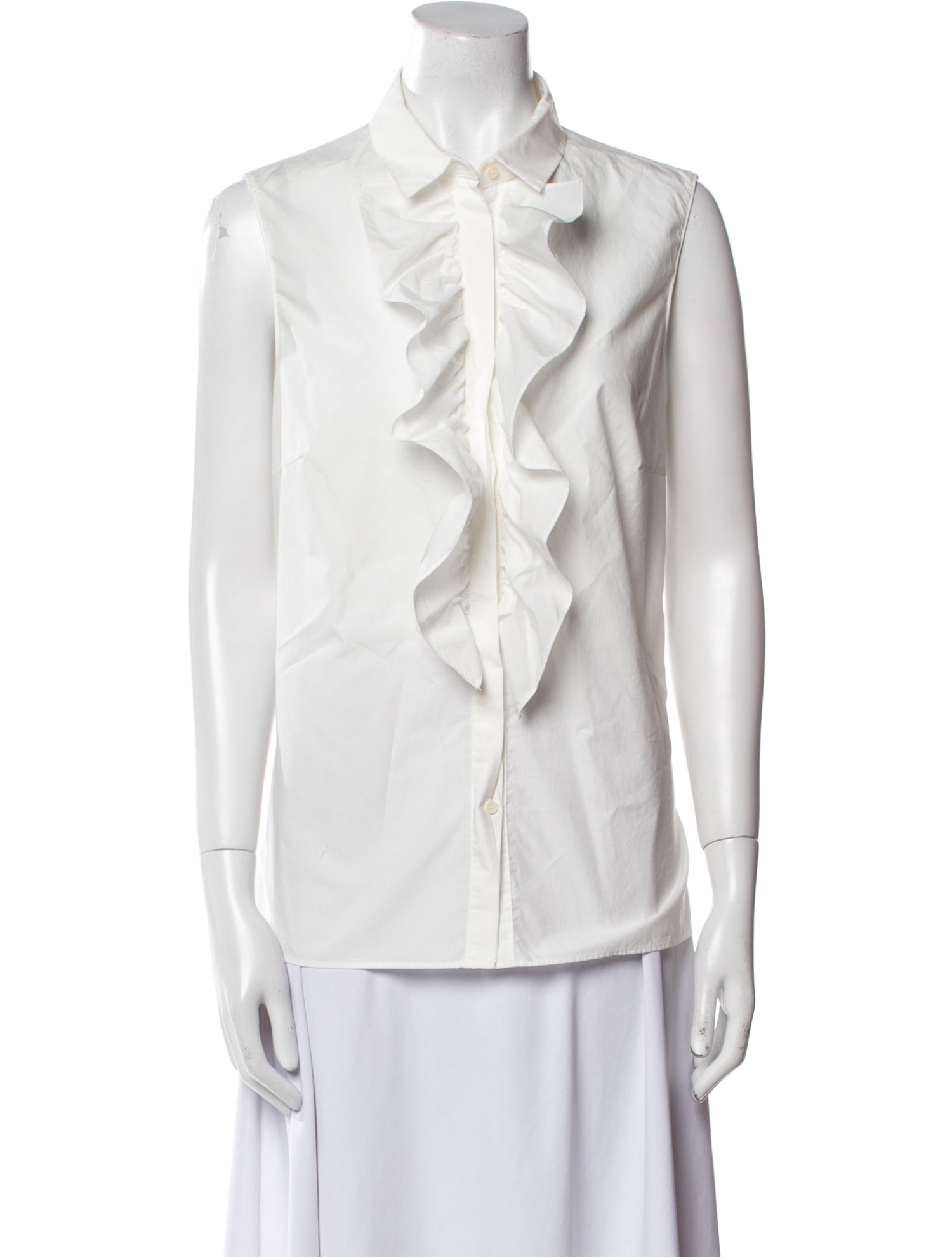 Akris Punto Sleeveless Button-Up Top