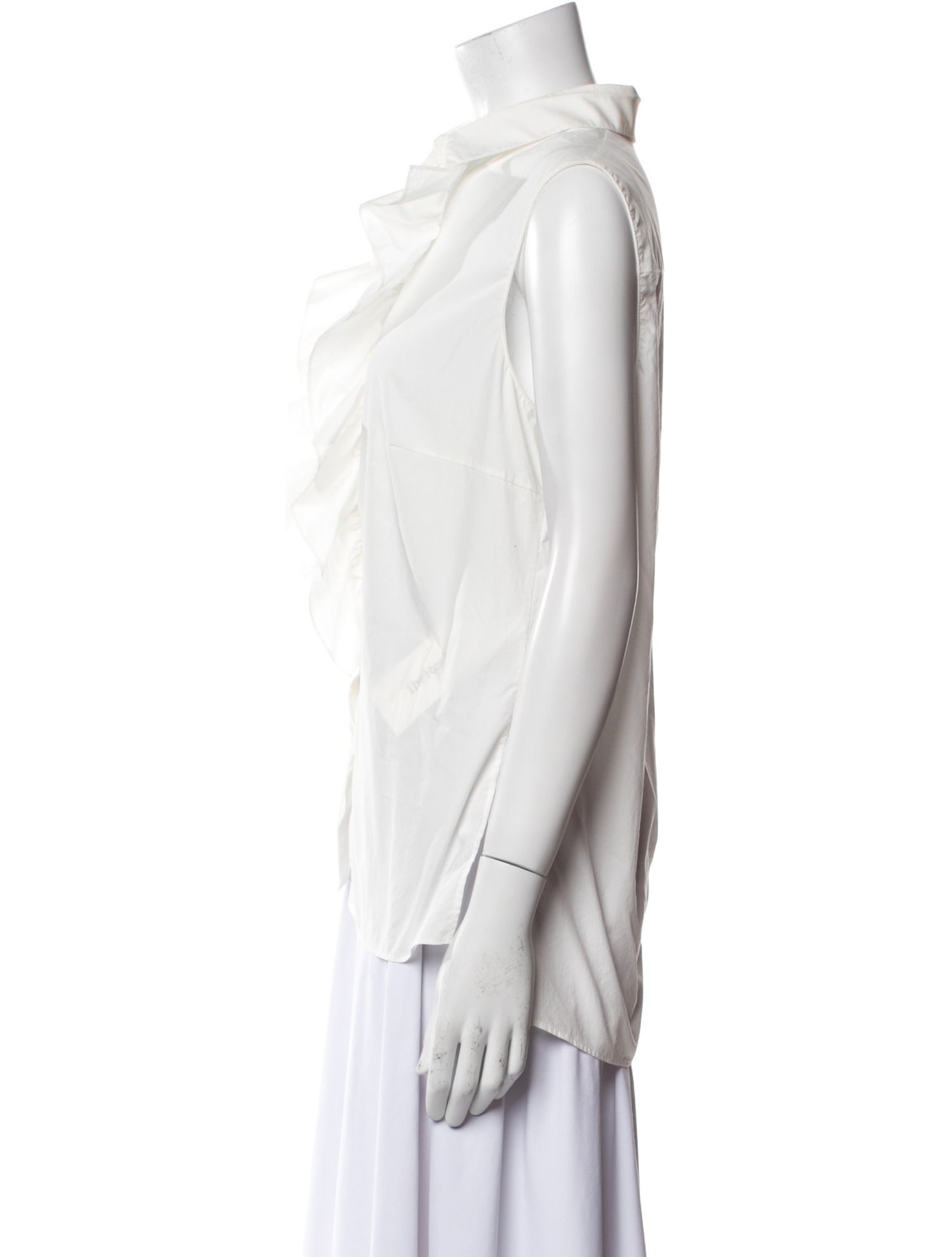 Akris Punto Sleeveless Button-Up Top