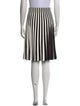 Akris Punto Striped Knee-Length Skirt