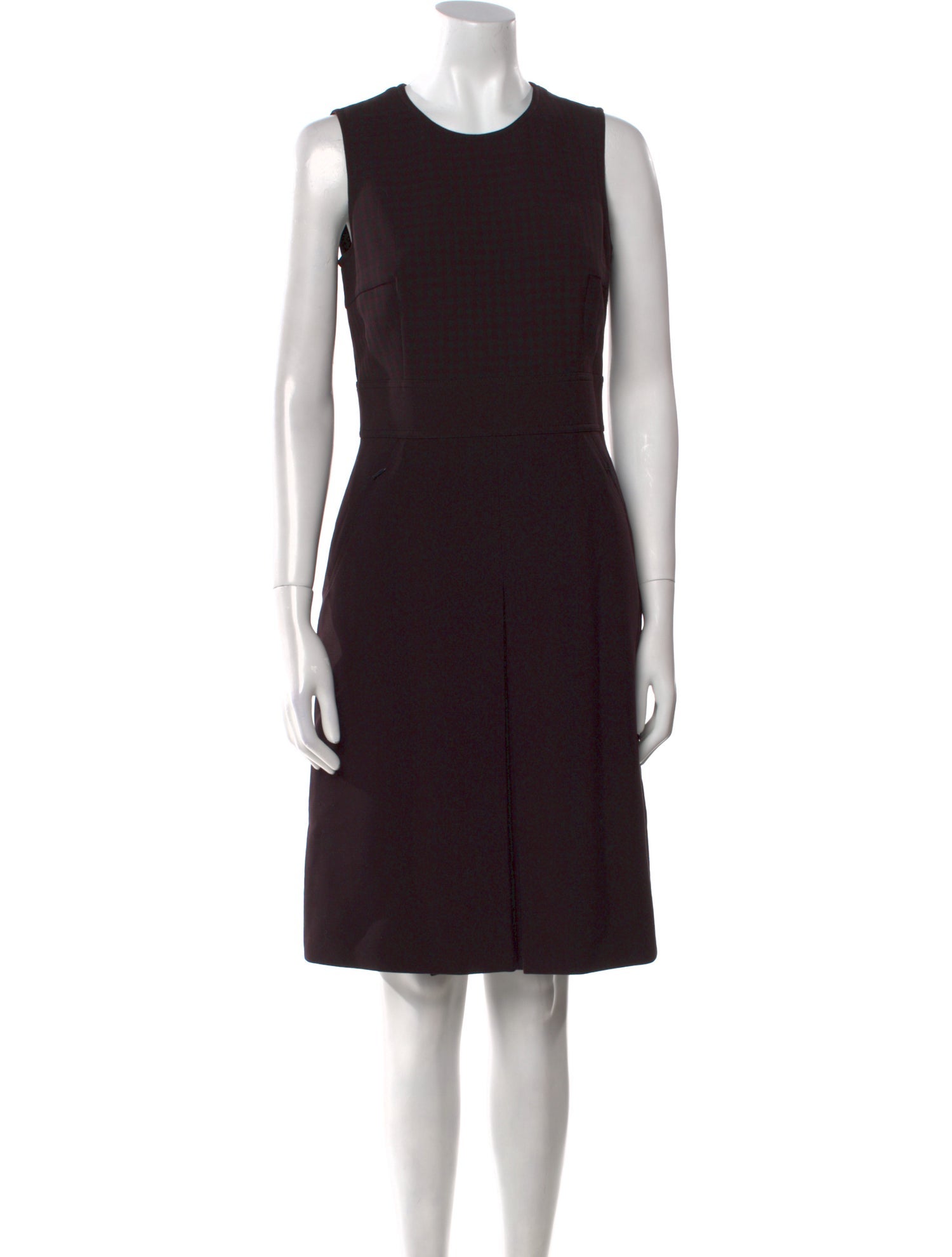 Akris Punto Plaid Print Knee-Length Dress