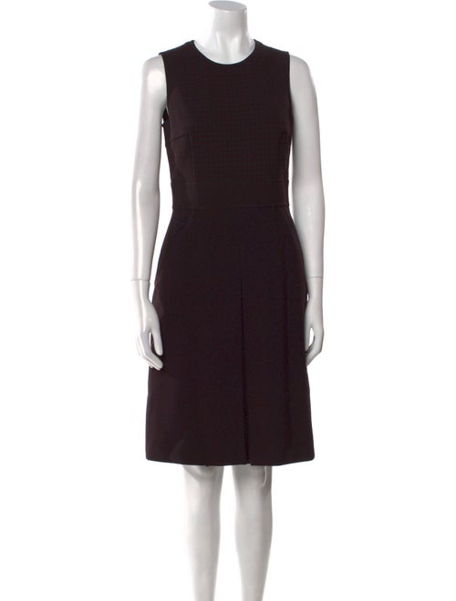 Akris Punto Plaid Print Knee-Length Dress