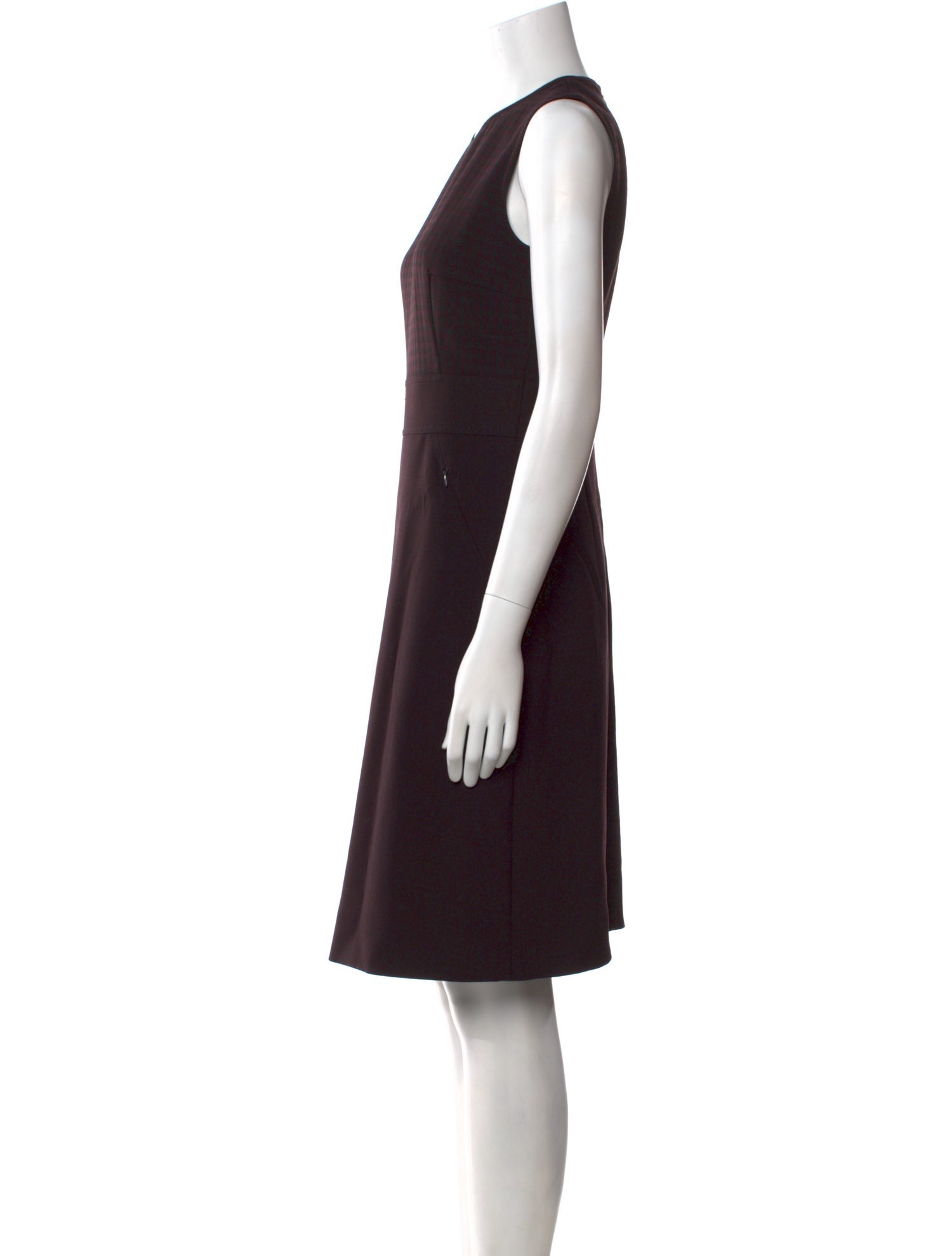 Akris Punto Plaid Print Knee-Length Dress