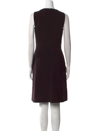 Akris Punto Plaid Print Knee-Length Dress