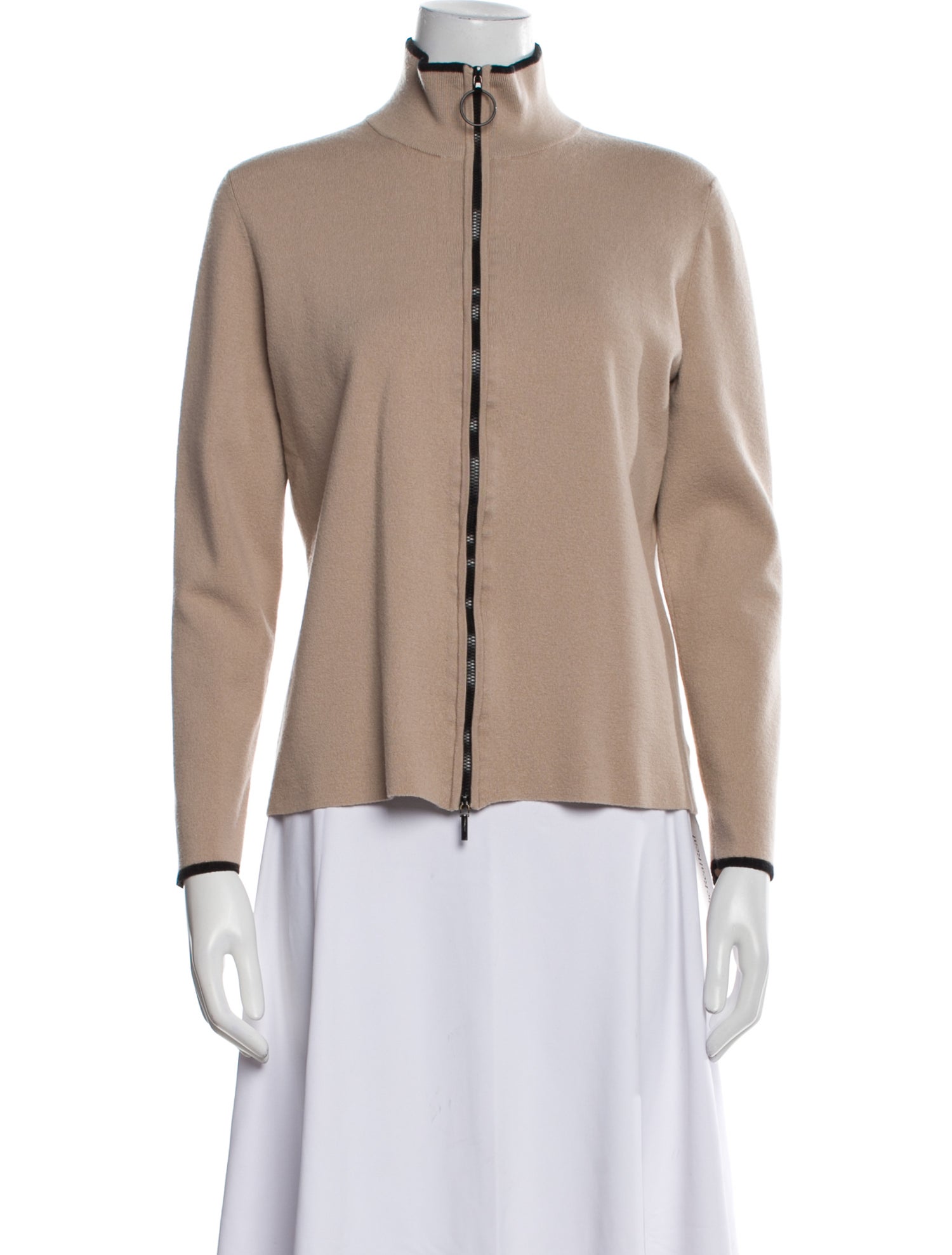 Akris Punto Virgin Wool Mock Neck Sweater