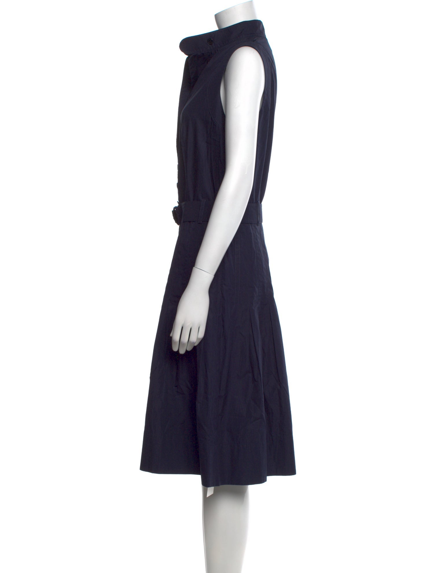 Akris Punto Mock Neck Midi Length Dress