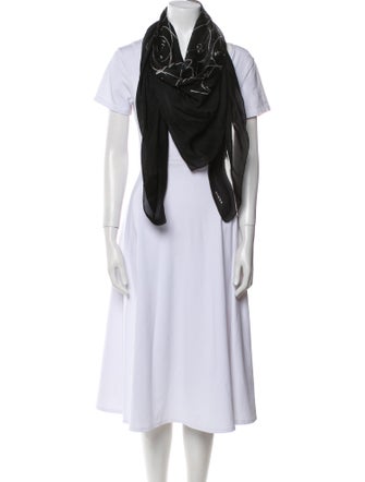 Akris Gripoix CC Silk Scarf