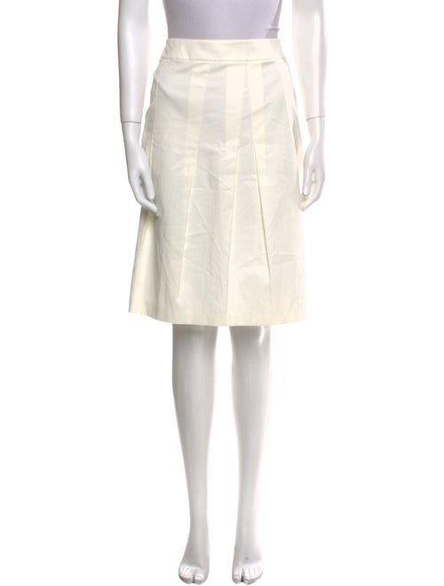 Akris Punto Pleated Accents Knee-Length Skirt