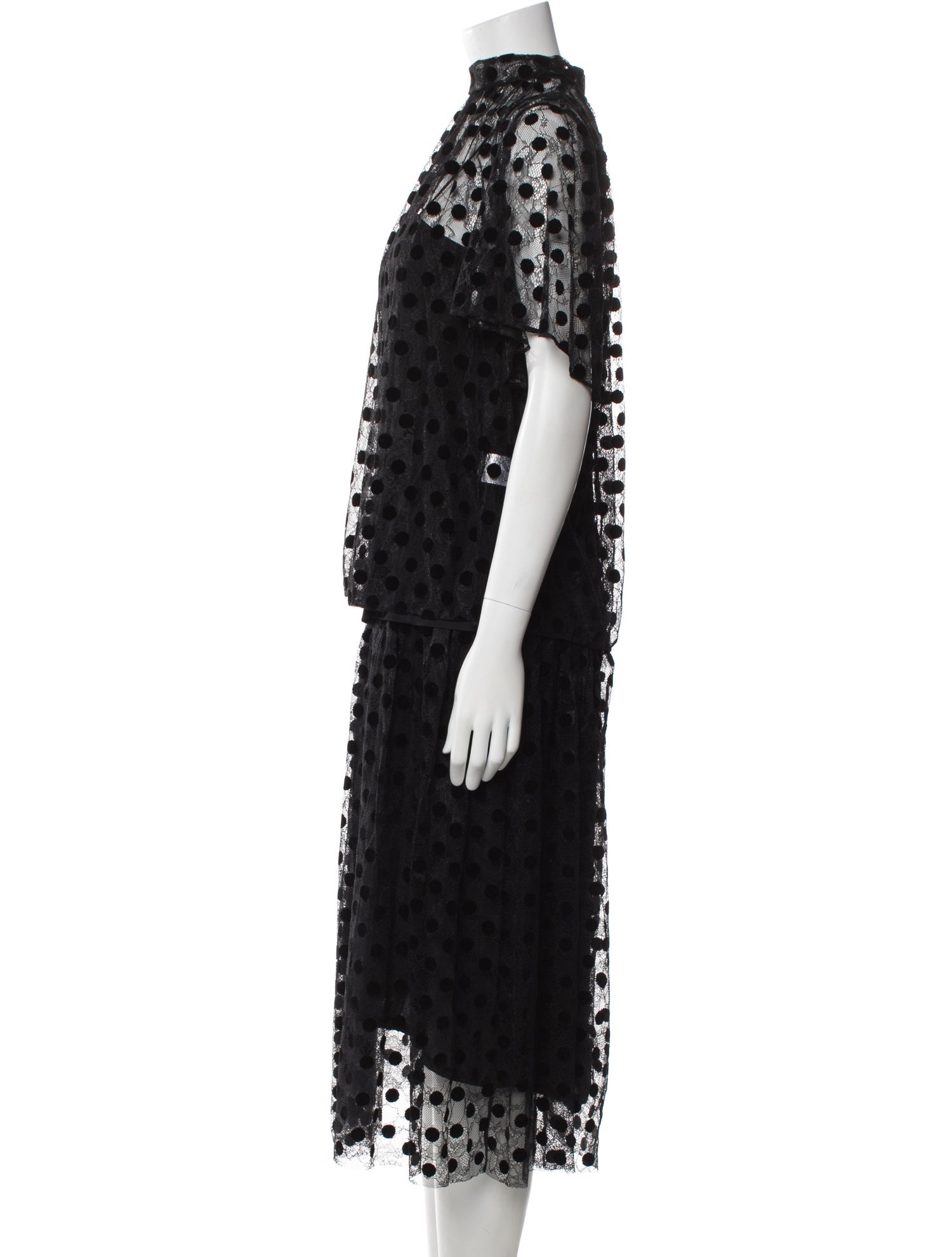 Akris Punto Lace Pattern Skirt Set