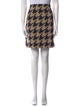 Akris Punto Houndstooth Print Knee-Length Skirt