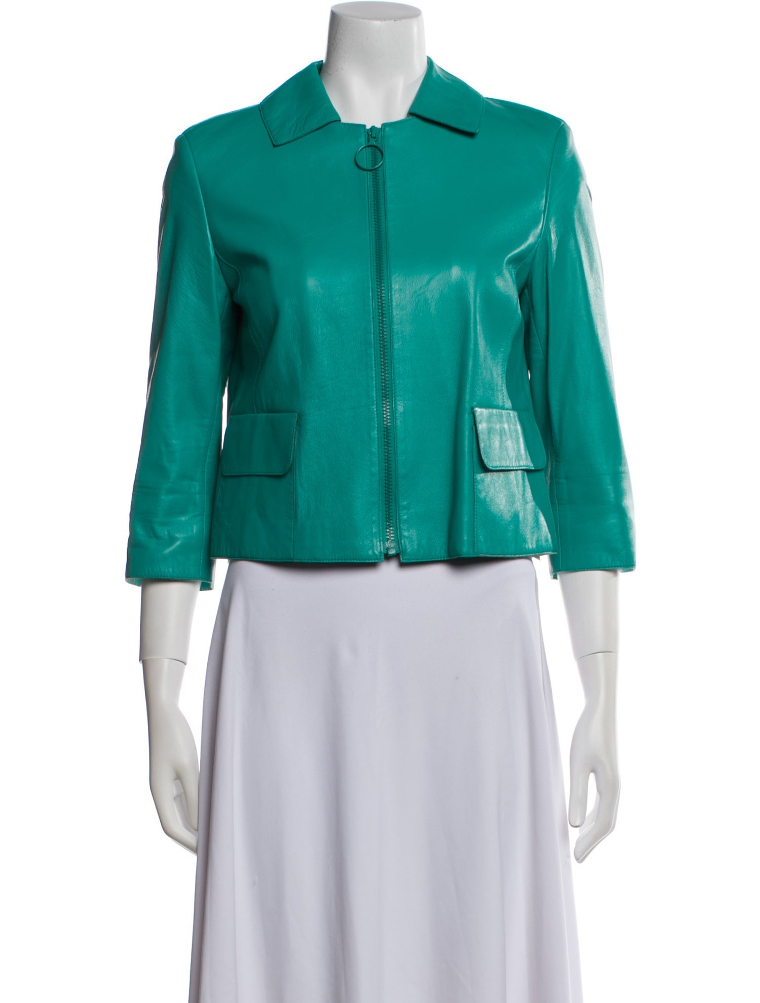 Akris Punto Leather Evening Jacket